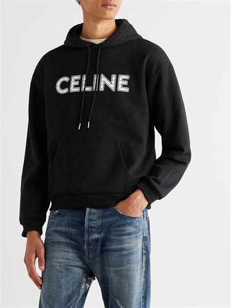 celine black sweatshirt|Celine sweatshirt for men.